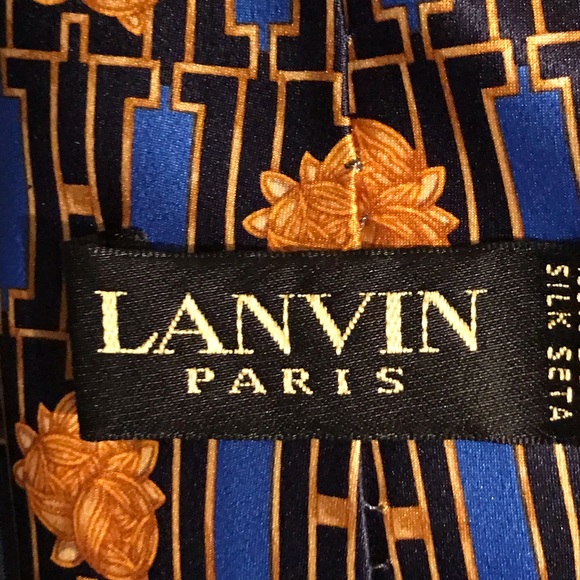 LAVIN OF PARIS SILK MEN’S TIE LUXURIOUS DESIGNER TIE MADE IN FRANCE LIKE NEW - Picture 5 of 7